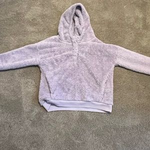 Lavender fuzzy hoodie size small